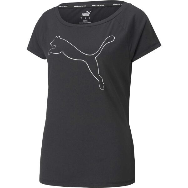 Puma Puma TRAIN FAVORITE JERSEY CAT TEE Дамска тениска, черно, размер