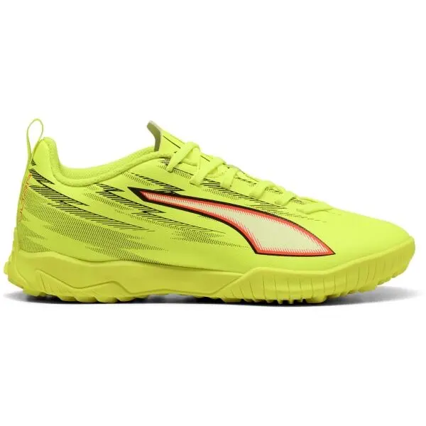 Puma Puma ULTRA 6 PLAY TT JR Детски футболни обувки, светло-зелено, размер 34.5