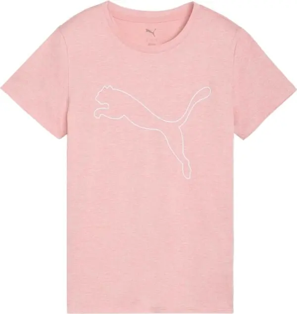 Puma Puma W TAD ESSENTIAL HEATHER LOGO TEE Дамска тениска, цвят сьомга, размер