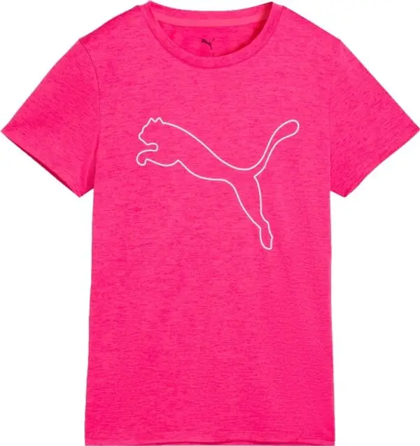 Puma Puma W TAD ESSENTIAL HEATHER LOGO TEE Дамска тениска, розово, размер