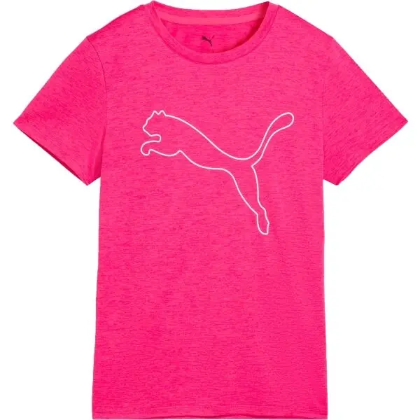 Puma Puma W TAD ESSENTIAL HEATHER LOGO TEE Дамска тениска, розово, размер