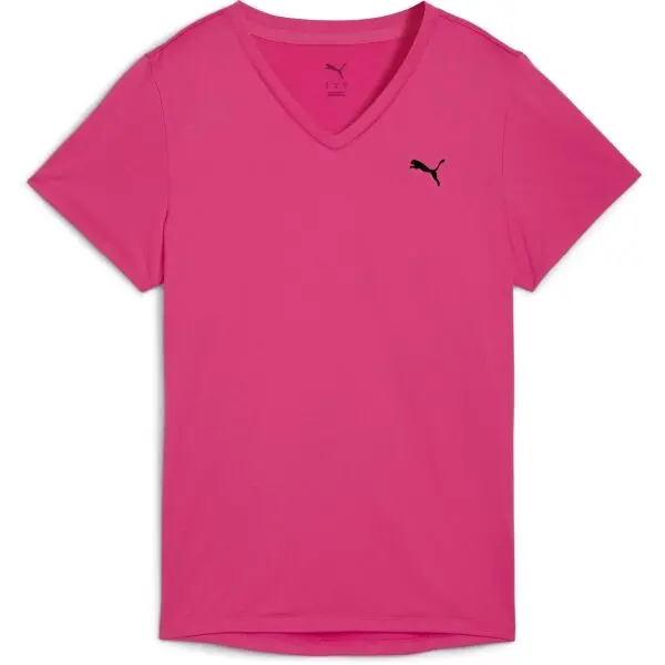 Puma Puma W TAD ESSENTIAL VNECK TEE Дамска спортна тениска, розово, размер