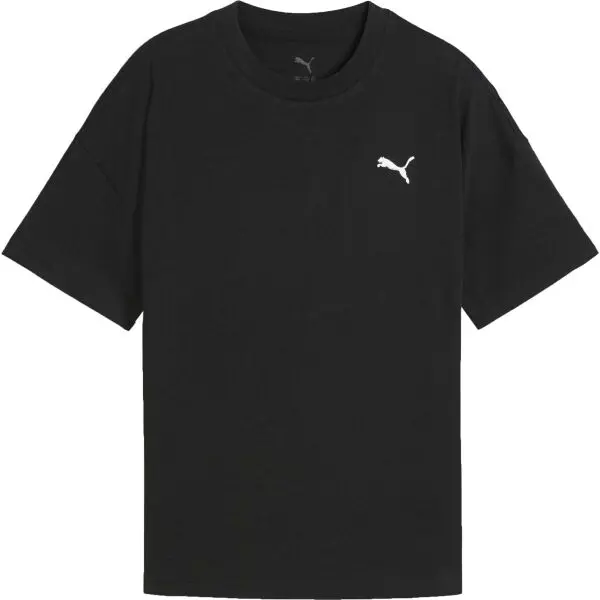 Puma Puma WARDROBE ESS RELAXED TEE G Тениска за момичета, черно, размер