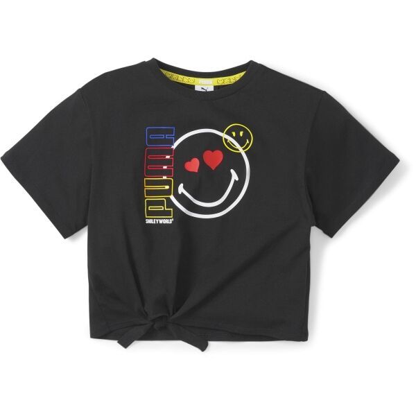 Puma Puma X SW TEE G Спортна тениска за момичета, черно, размер