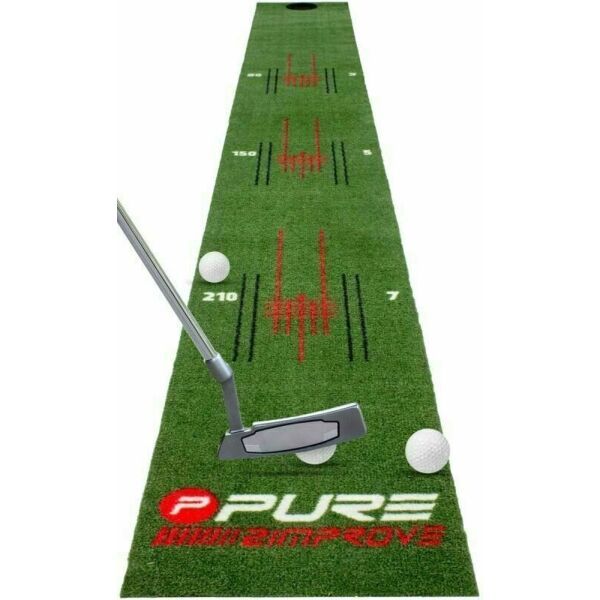 PURE 2 IMPROVE PURE 2 IMPROVE PUTTING MAT 275 x 30 cm Тренировъчна подложка за голф, зелено, размер os