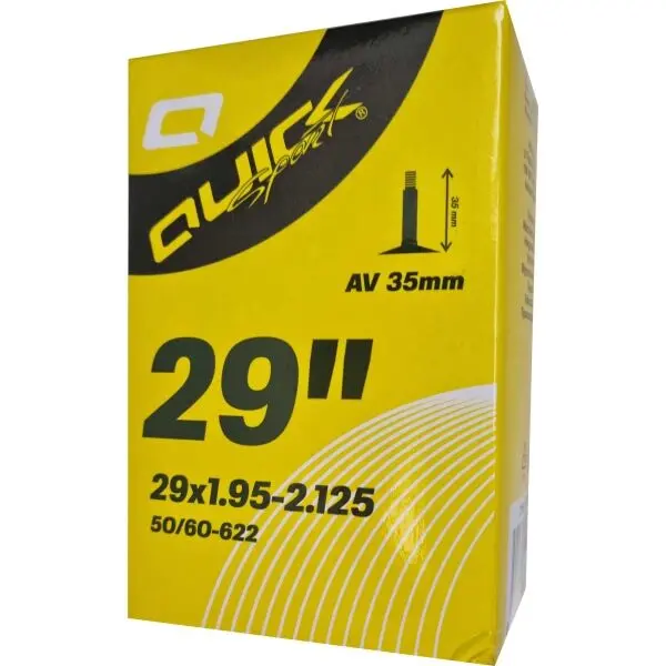 Quick Quick AV29 x 1.9-2.125 35mm Велосипедна вътрешна гума, черно, размер