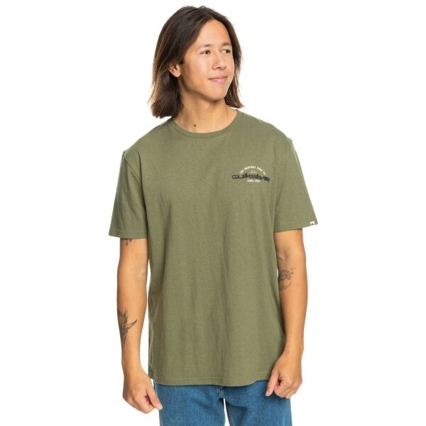 Quiksilver Quiksilver ARCHED TYPE Мъжка тениска, khaki, размер