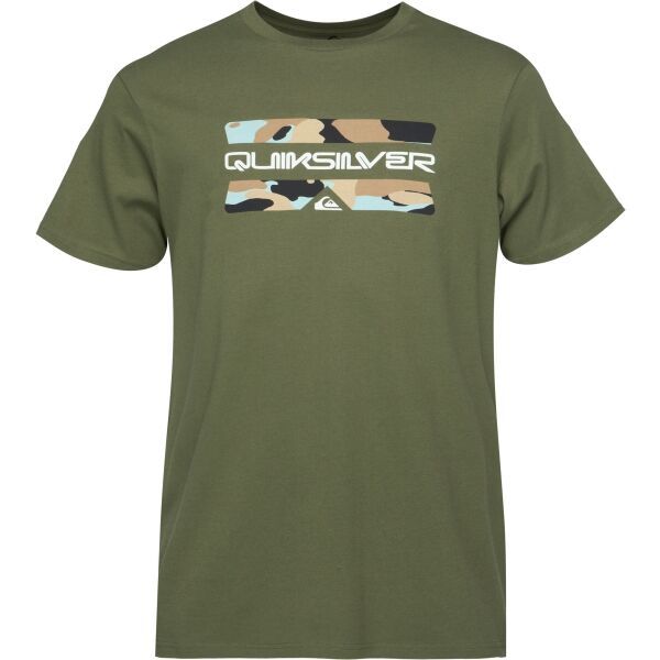 Quiksilver Quiksilver CAMO LOGO SS Мъжка тениска, khaki, размер