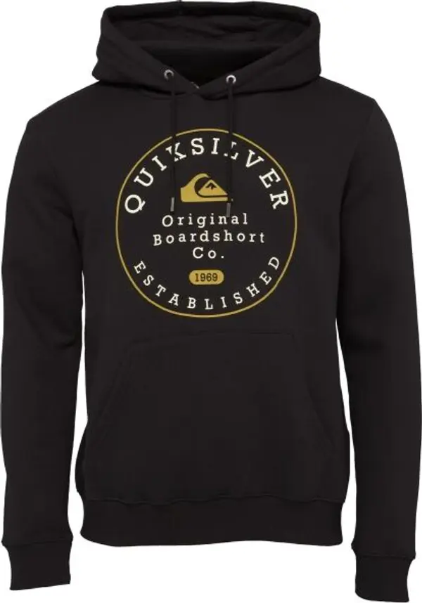 Quiksilver Quiksilver CIRCLE TRIM HOOD Мъжки суитшърт, черно, размер