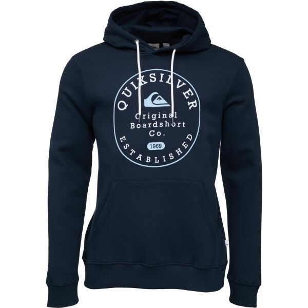 Quiksilver Quiksilver CIRCLE TRIM HOOD Мъжки суитшърт, тъмносин, размер