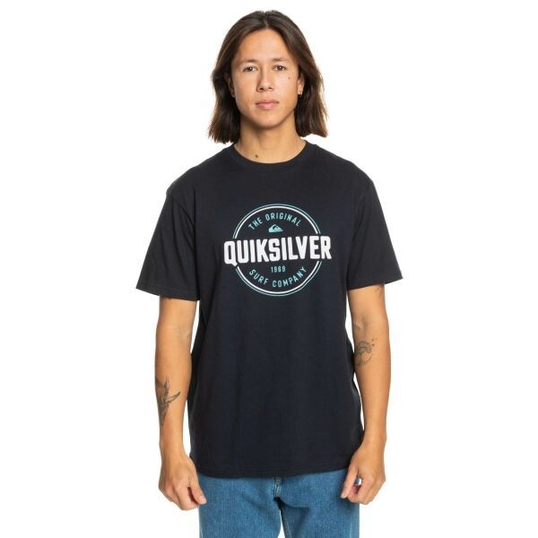 Quiksilver Quiksilver CIRCLE UP Мъжка тениска, черно, размер