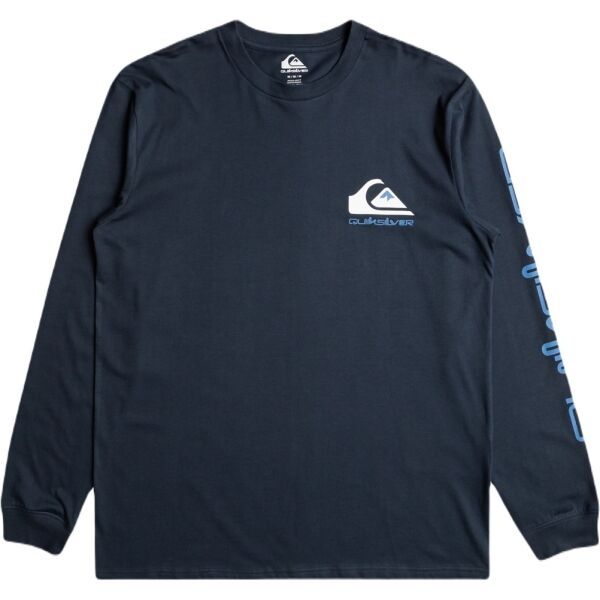 Quiksilver Quiksilver COMP LOGO LS Мъжка тениска, тъмносин, размер