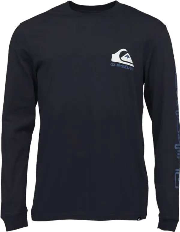 Quiksilver Quiksilver COMP LOGO LS Мъжка тениска, тъмносин, размер