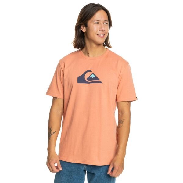 Quiksilver Quiksilver COMP LOGO Мъжка тениска, оранжево, размер