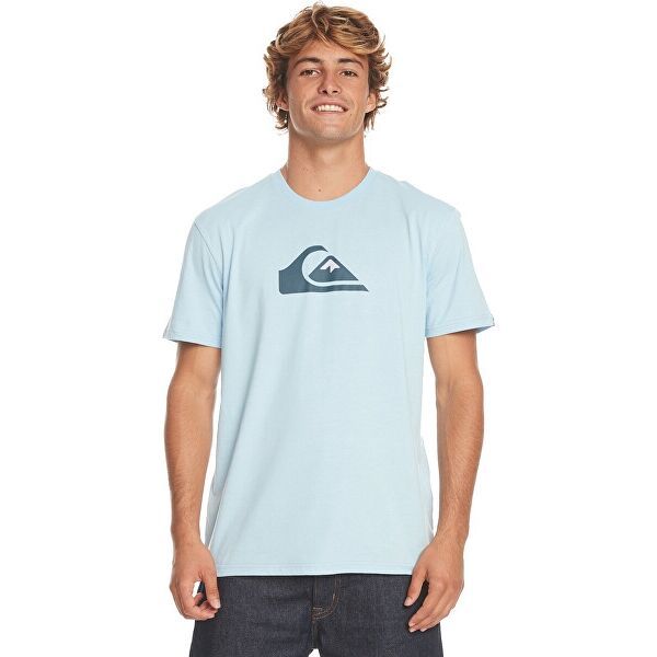 Quiksilver Quiksilver COMP LOGO SS Мъжка тениска, светлосиньо, размер