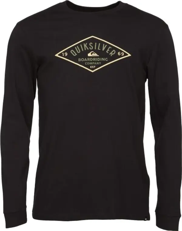 Quiksilver Quiksilver DIAMOND LOGO LS Мъжка тениска, черно, размер