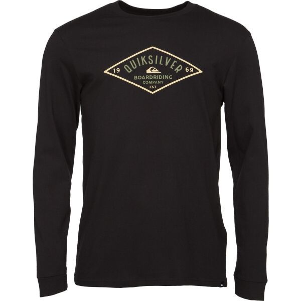 Quiksilver Quiksilver DIAMOND LOGO LS Мъжка тениска, черно, размер