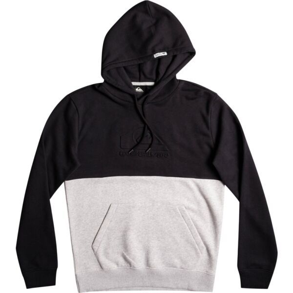 Quiksilver Quiksilver EMBOSS HOOD Мъжки суитшърт, черно, размер