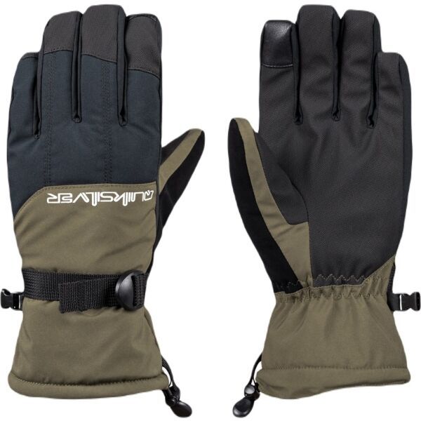 Quiksilver Quiksilver MISSION GLOVE Мъжки скиорски ръкавици, тъмносиво, размер