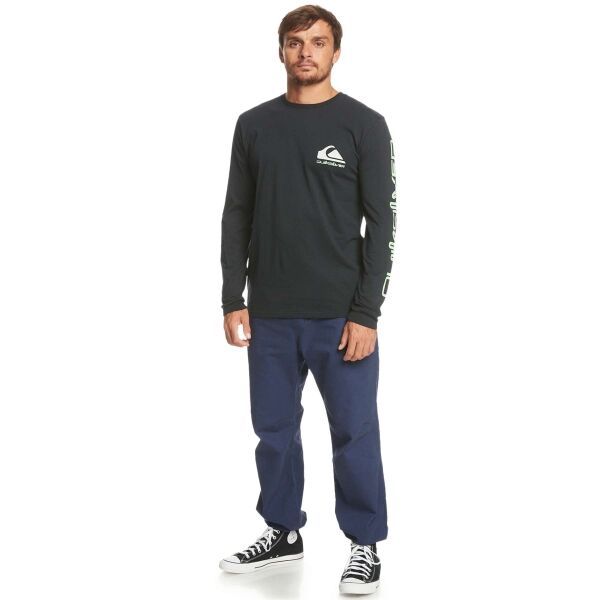 Quiksilver Quiksilver OMNI LOGO LS Мъжка тениска, черно, размер