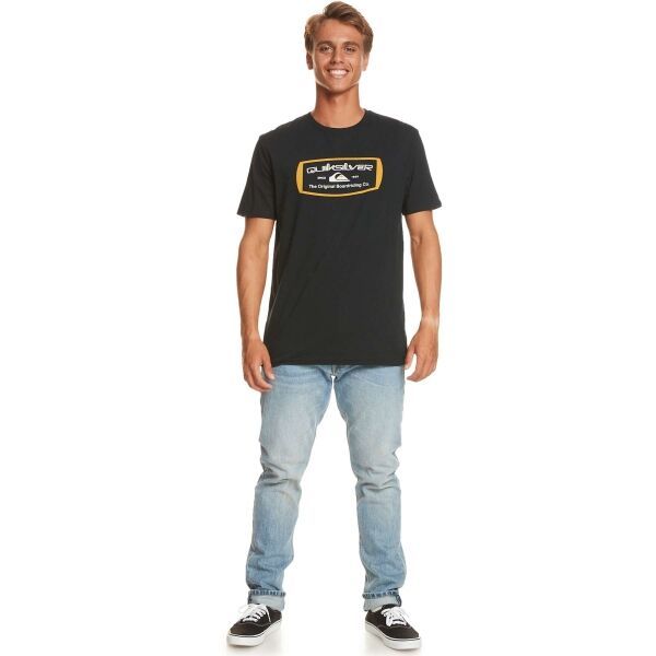 Quiksilver Quiksilver QS MIND BARREL SS Мъжка тениска, черно, размер