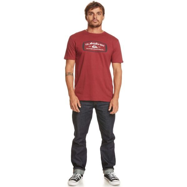 Quiksilver Quiksilver QS MIND BARREL SS Мъжка тениска, винен, размер
