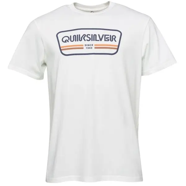 Quiksilver Quiksilver RANGE LIFE FRONT SS Мъжка тениска, бяло, размер