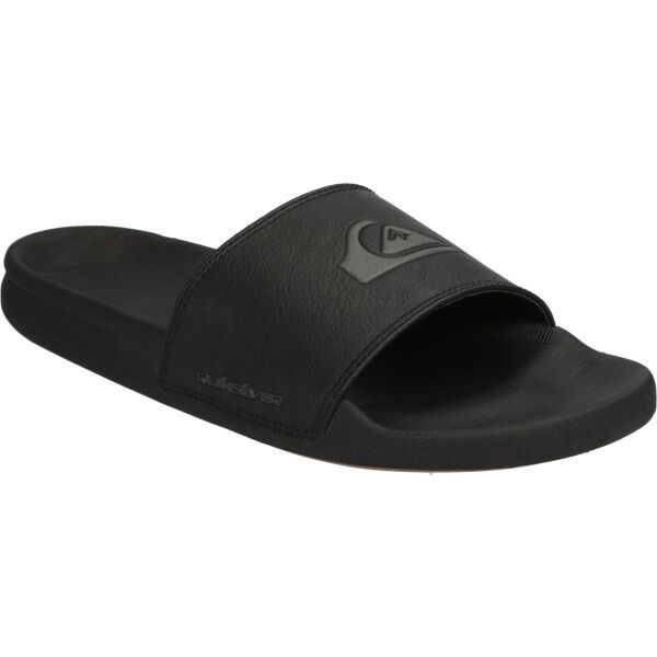 Quiksilver Quiksilver RIVI NUBUCK SLIDE Мъжки кожени чехли, черно, размер 40