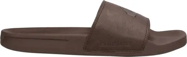 Quiksilver Quiksilver RIVI NUBUCK SLIDE Мъжки кожени чехли, кафяво, размер 39