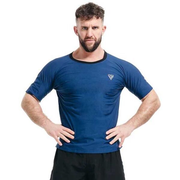RDX RDX M1 SWEAT T-SHIRT Мъжка спортна тениска, тъмносин, размер