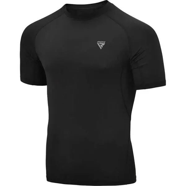 RDX RDX T15 RASH GUARD Мъжка спортна тениска, черно, размер XXL