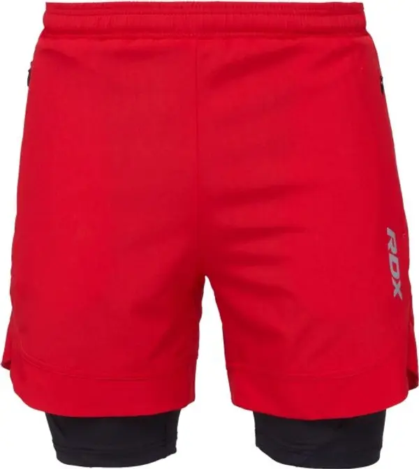 RDX RDX T16 COMPRESSION MMA SHORTS 2V1 Шорти на  MMA, червено, размер
