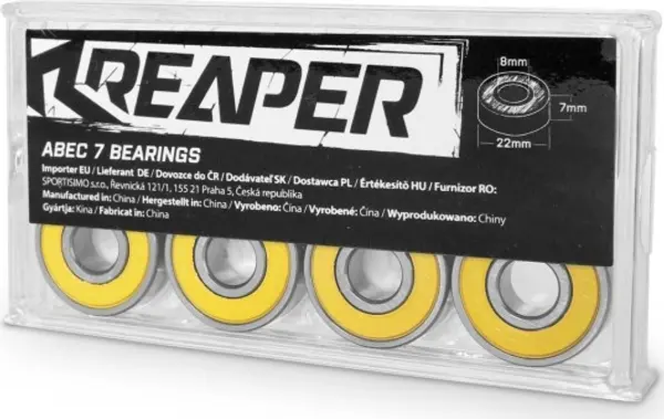 Reaper Reaper ABEC7 Резервен комплект лагери, жълто, размер