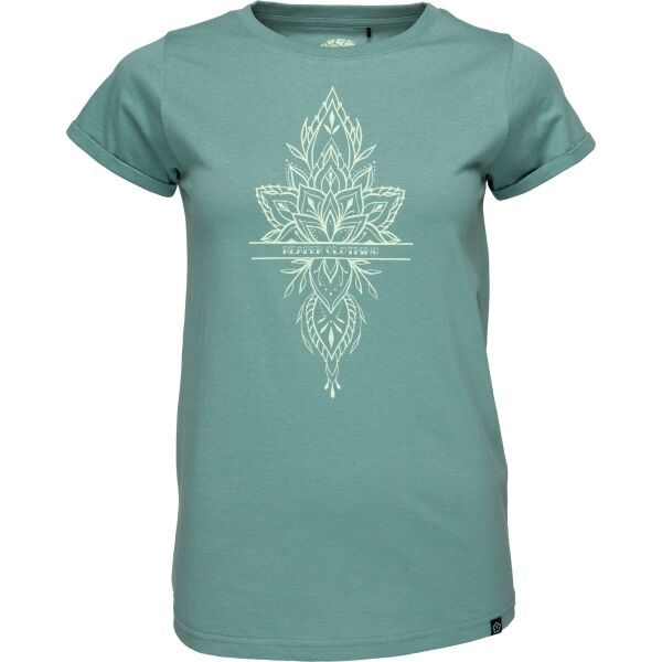 Reaper Reaper ORNAMENT Дамска тениска, зелено, размер