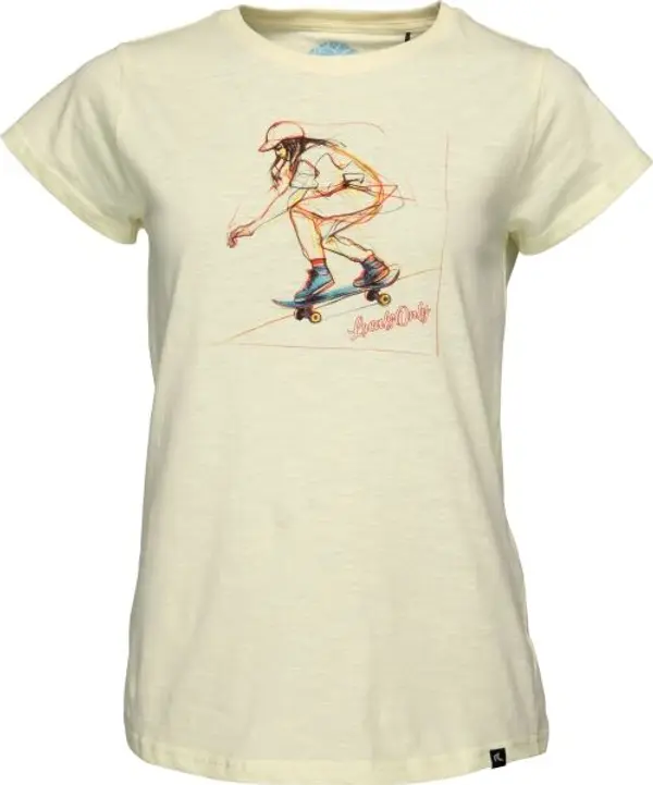 Reaper Reaper SKATEGIRL Дамска тениска, бежово, размер XXL