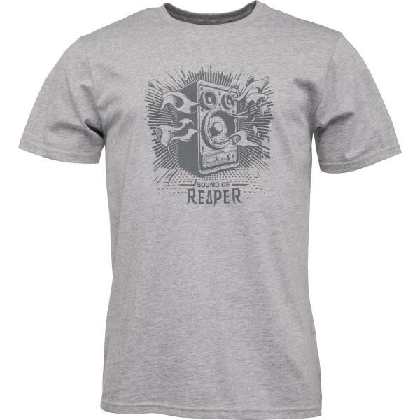 Reaper Reaper SOUND Мъжка блуза с дълъг ръкав, сиво, размер