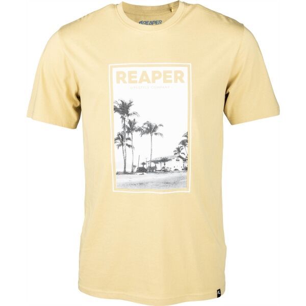 Reaper Reaper VENICE Мъжка тениска, бежово, размер
