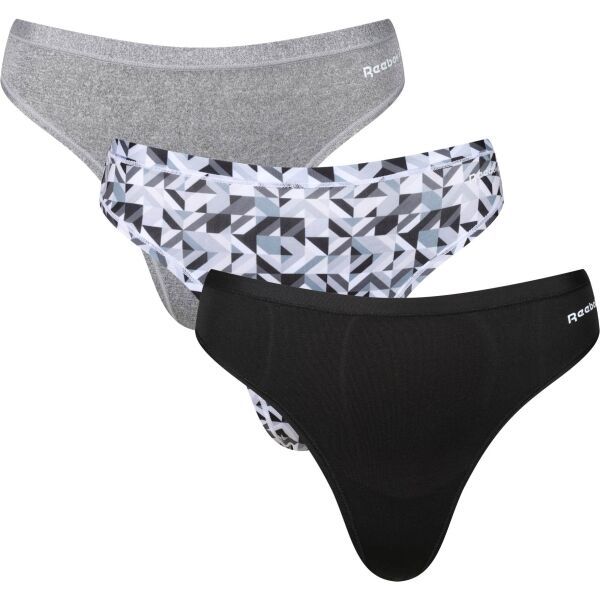 Reebok Reebok AGATHA 3PK Дамски бикини, черно, размер