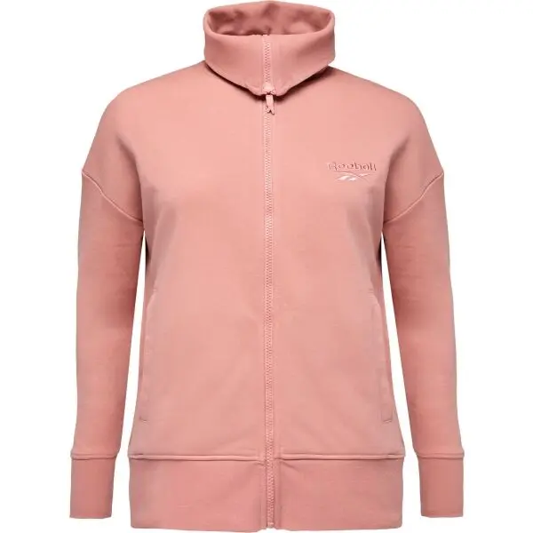 Reebok Reebok ELLIE RETRO ZIP TOP Дамска суичър, розово, размер