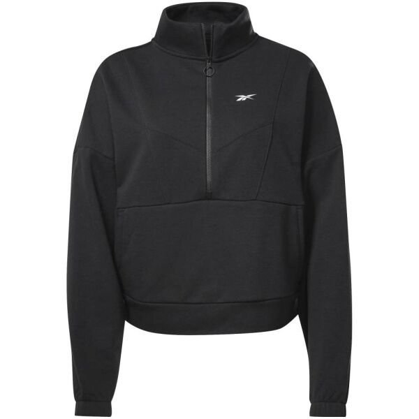 Reebok Reebok WOR COVERUP Дамски къс суитшърт, черно, размер S