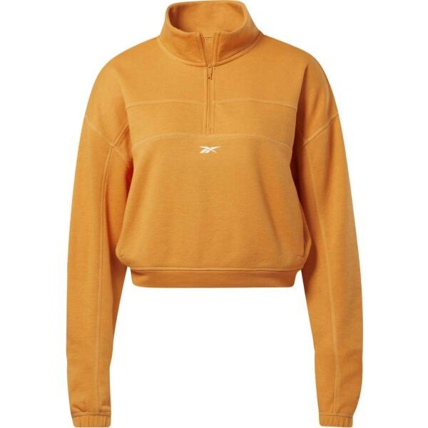 Reebok Reebok WOR KNIT 1/4 ZIP Дамски суитшърт, оранжево, размер S
