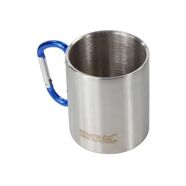 REGATTA OUTDOORS REGATTA OUTDOORS KARABINER HANDLE MUG Канче с печат, сребърно, размер 300 ML