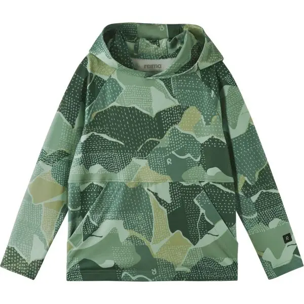 REIMA REIMA LUPAUS Детски суитшърт с качулка, зелено, размер