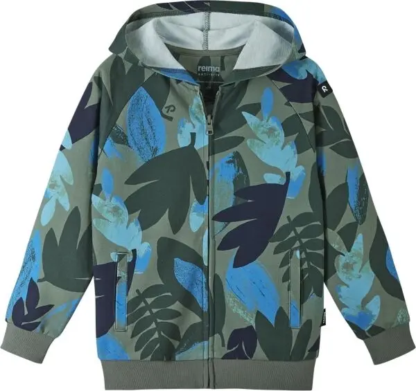 REIMA REIMA VARMISTUS Детски суитшърт с качулка, зелено, размер