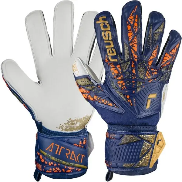 Reusch Reusch ATTRAKT GRIP Мъжки вратарски ръкавици, синьо, размер