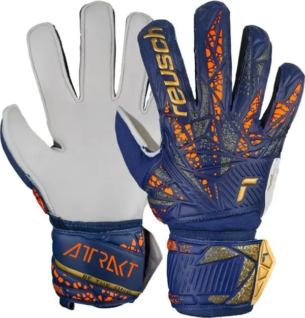 Reusch Reusch ATTRAKT SOLID Мъжки вратарски ръкавици, синьо, размер