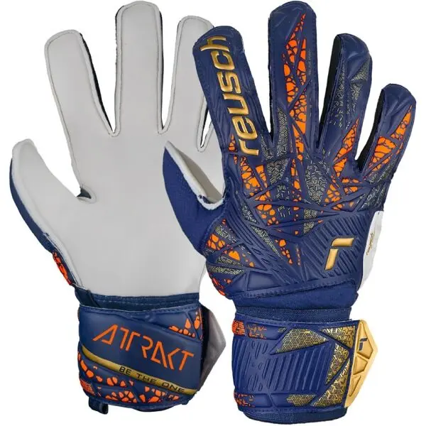 Reusch Reusch ATTRAKT SOLID Мъжки вратарски ръкавици, синьо, размер