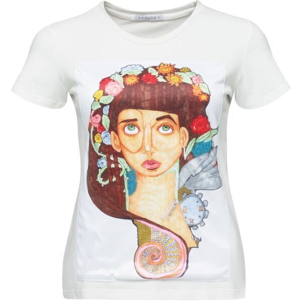 ROMADE ROMADE MARDAR Дамска тениска, бяло, размер