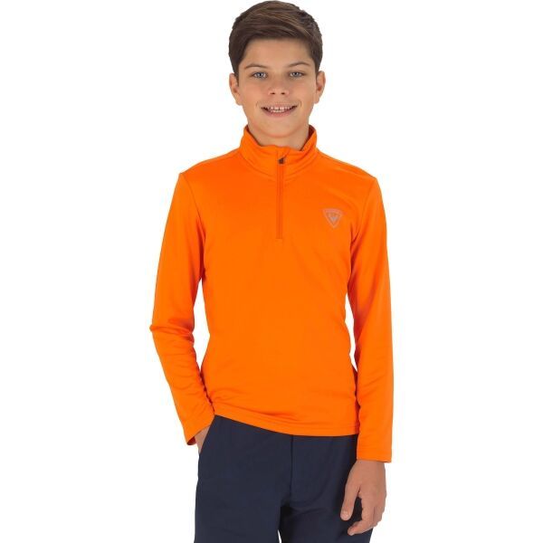 Rossignol Rossignol 1/2 ZIP WARM STRETCH Юношески пуловер, оранжево, размер
