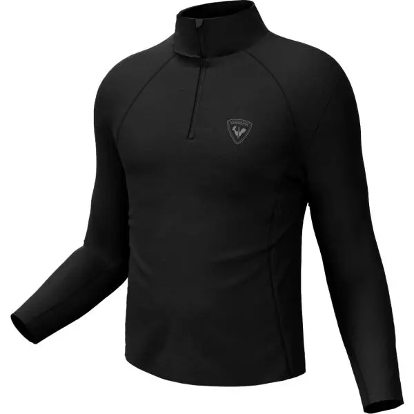 Rossignol Rossignol CLASSIQUE 1/2 ZIP Мъжко поло, черно, размер